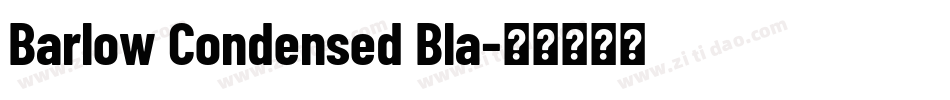 Barlow Condensed Bla字体转换